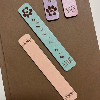 Bookmarks ~  Engraved magnetic Shimmer