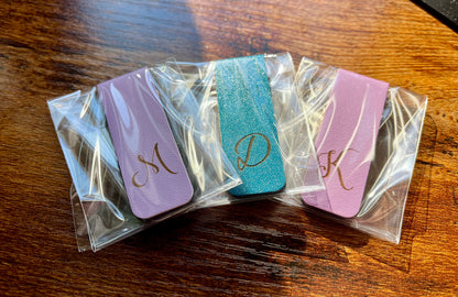 Bookmarks ~  Engraved magnetic Shimmer