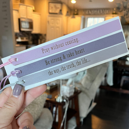 Bookmarks ~ Leather Strip Engraved