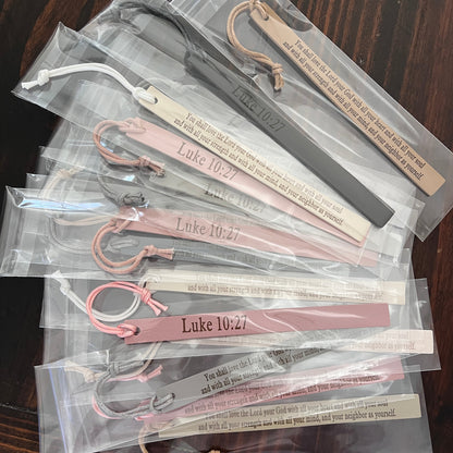 Bookmarks ~ Leather Strip Engraved