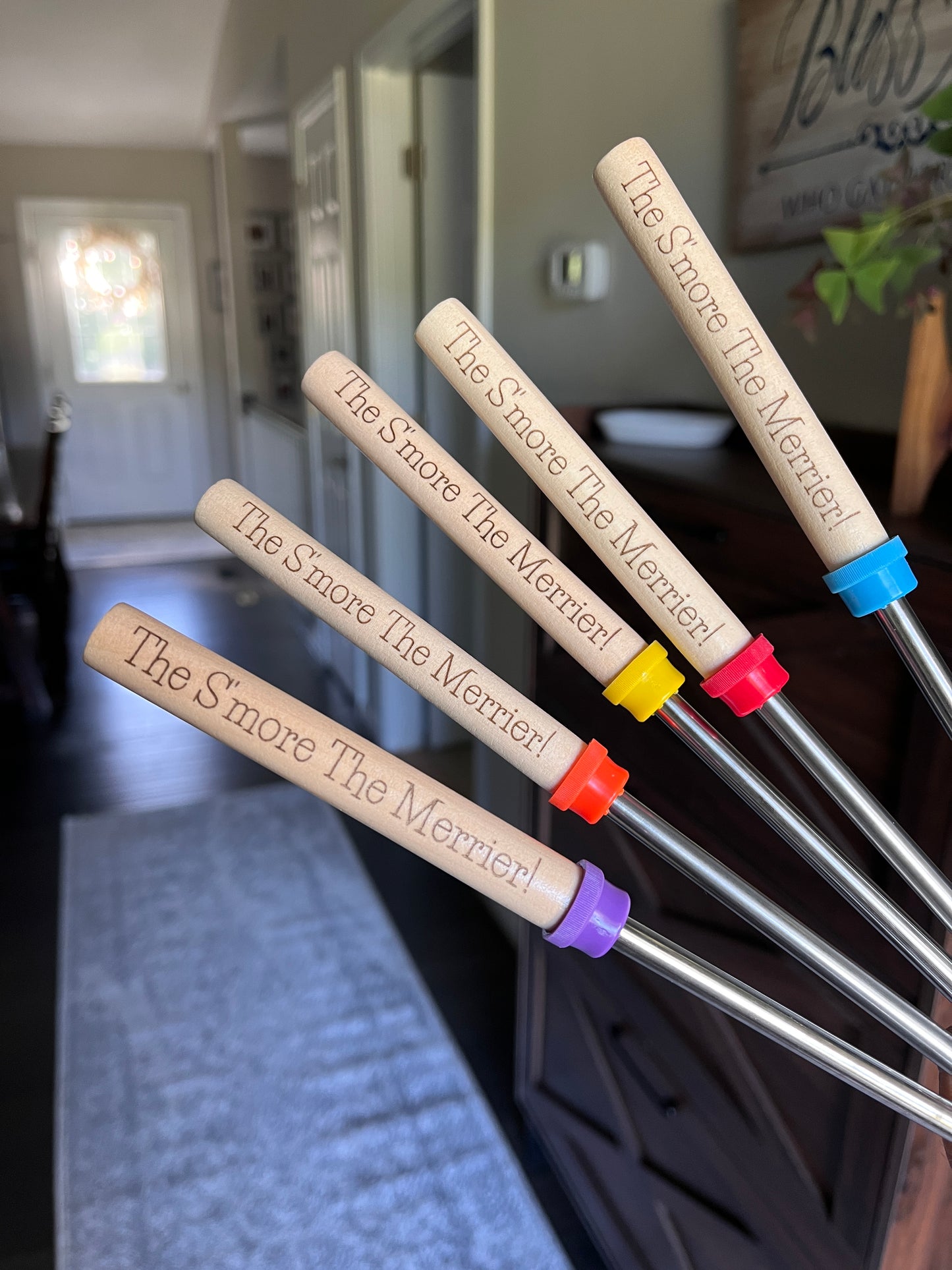 Campfire Skewers with Family Name Set of 5