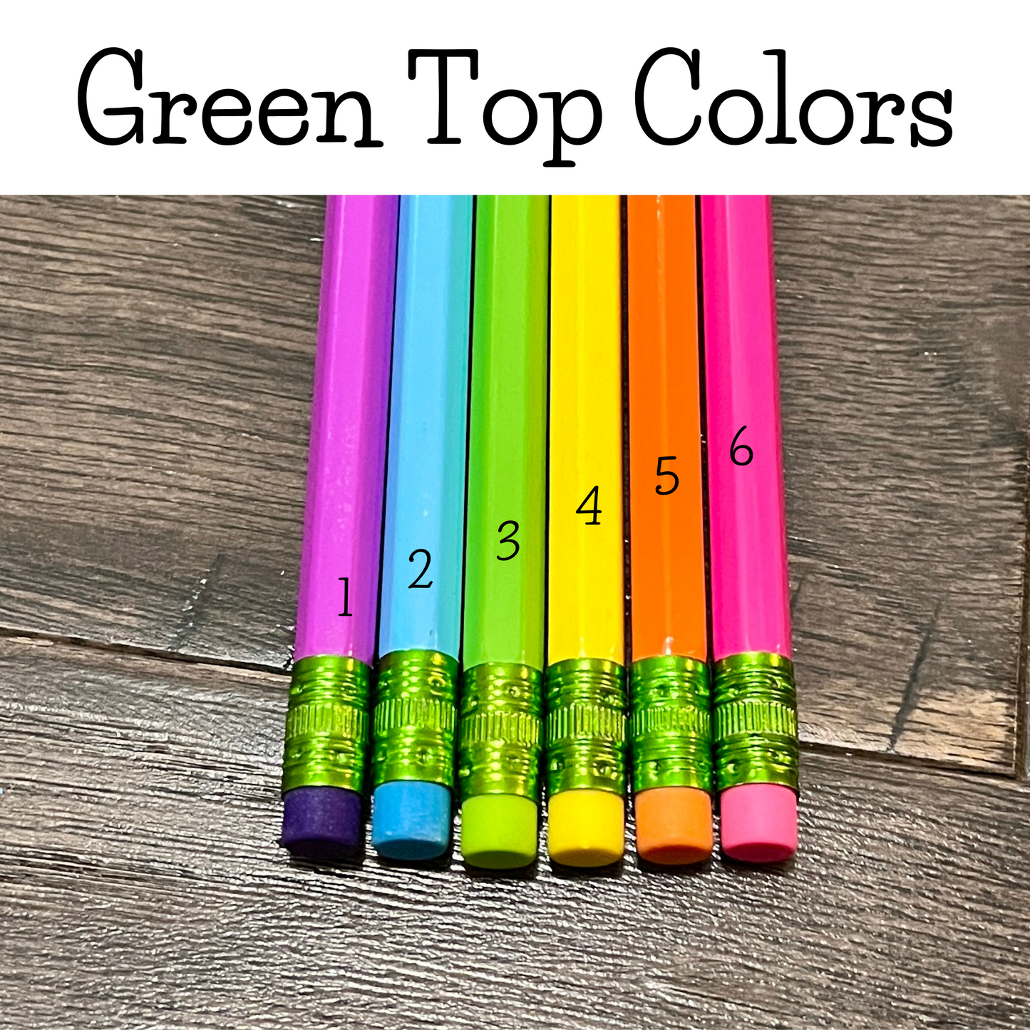 Pencils ~  Personalized Engraved in 30+ Color Choices.