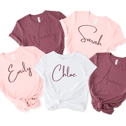 Group Tees set of 6