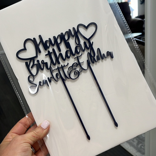 Cake Toppers ~ Acrylic Birthday Cake Topper