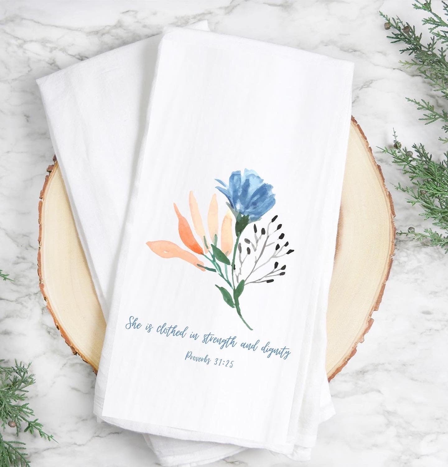 Wild Flower Kitchen Towel ~ Summer Kitchen decor, Flour sack Tea Towels, Hostess Gifts, House Warming Gift Towels, Seasonal Decor.