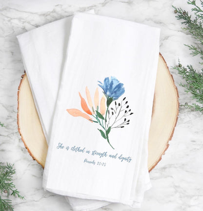 Wild Flower Kitchen Towel ~ Summer Kitchen decor, Flour sack Tea Towels, Hostess Gifts, House Warming Gift Towels, Seasonal Decor.