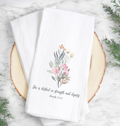 Wild Flower Kitchen Towel ~ Summer Kitchen decor, Flour sack Tea Towels, Hostess Gifts, House Warming Gift Towels, Seasonal Decor.