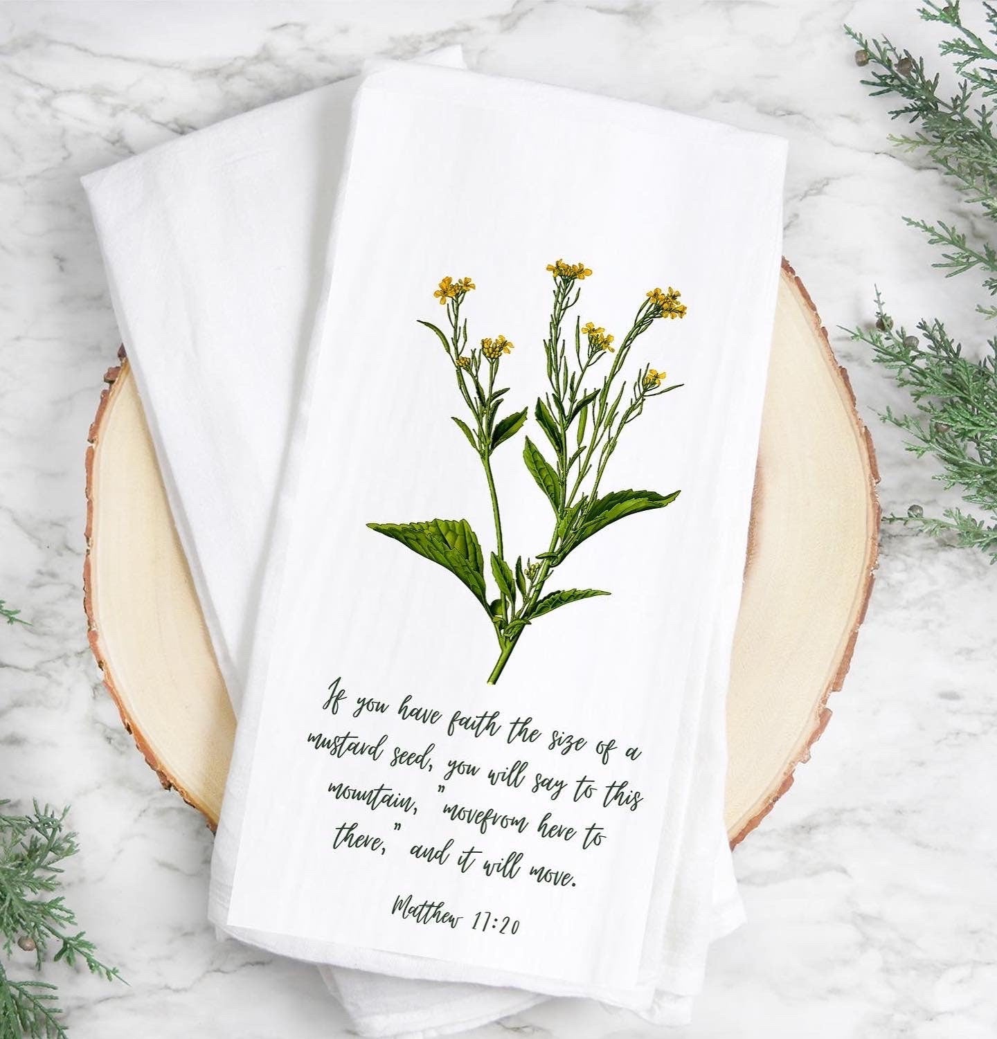 Wild Flower Kitchen Towel ~ Summer Kitchen decor, Flour sack Tea Towels, Hostess Gifts, House Warming Gift Towels, Seasonal Decor.