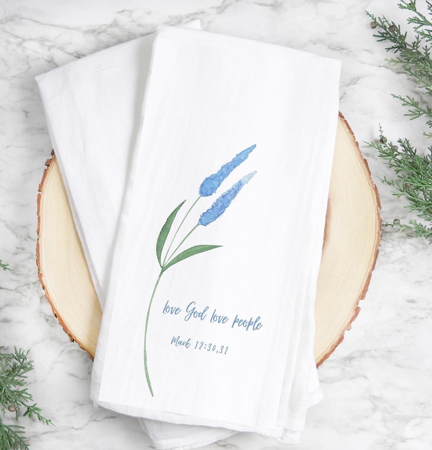 Wild Flower Kitchen Towel ~ Summer Kitchen decor, Flour sack Tea Towels, Hostess Gifts, House Warming Gift Towels, Seasonal Decor.