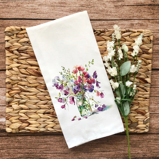 Spring Tea Towels, Kitchen decor, Flour sack towels, hostess gifts, house warming gift towels, Seasonal decor, super absorbent.