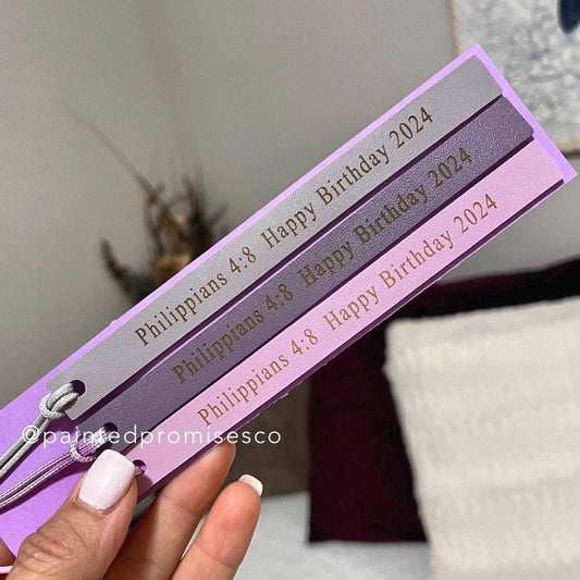 Personalized Leather Bookmark Strip, Custom Engraved, Thank You Gifts, Shower Gifts, Wedding Favors, Gift for Her, Bible Bookmarks.