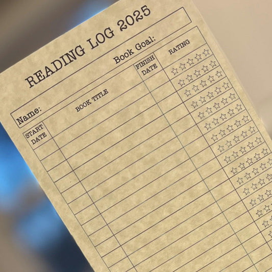 2025 Reading Log Bookmark Set, Book Goal List. Set of 3 Card Stock Book Reading Goal bookmarks, Record your Reading Goals & Rate your books.