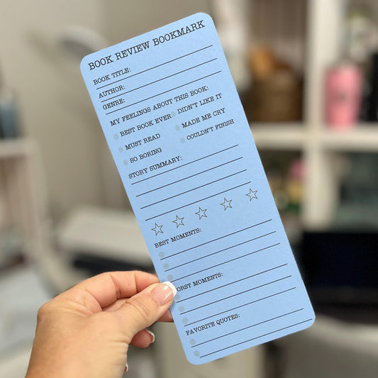 Book Review Bookmark Digital Download Version. Record Your Reading, Rate Your Books Journal Your Reviews, Printable PDF Version