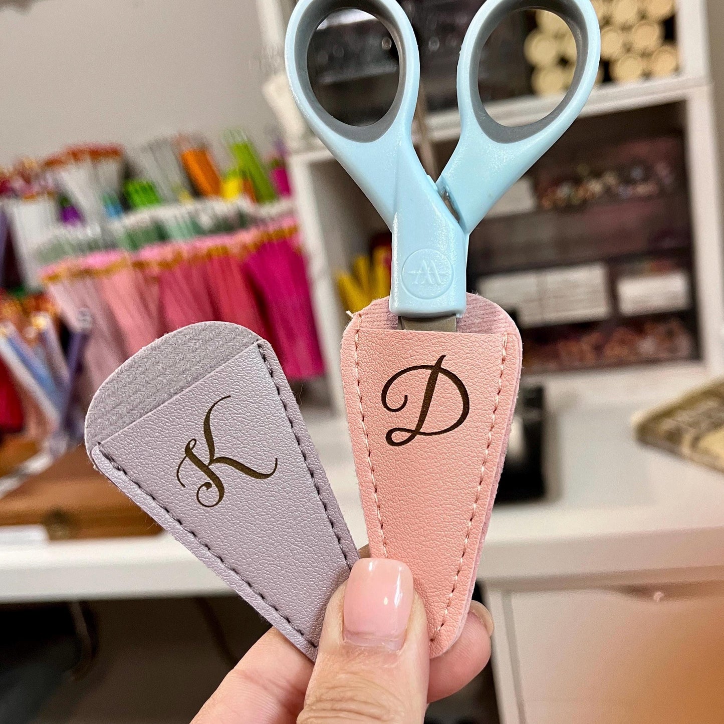 Scissor Sheath: Personalized PU Leatherette Scissor Tip Protector