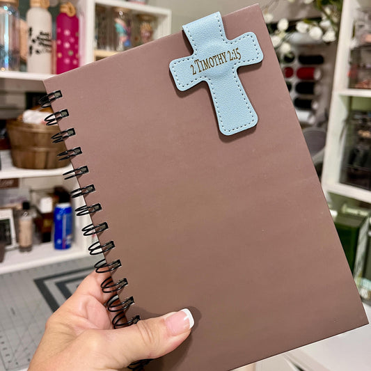 Magnetic Bookmark Cross Shape Personalized Magnetic Book Accessory. Engraved gift for friends and family. Reader Gift, Scripture Bookmark.