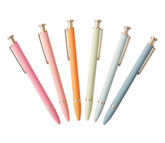 Pastel Ballpoint Pens, Personalized with Gold Push Top. Custom Name Gifts, Luxurious Soft Touch for Her, Birthdays, Teacher, Coworker, Favor