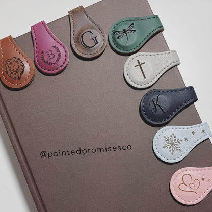 Bookmarks ~ Leather Engraved Magnetic